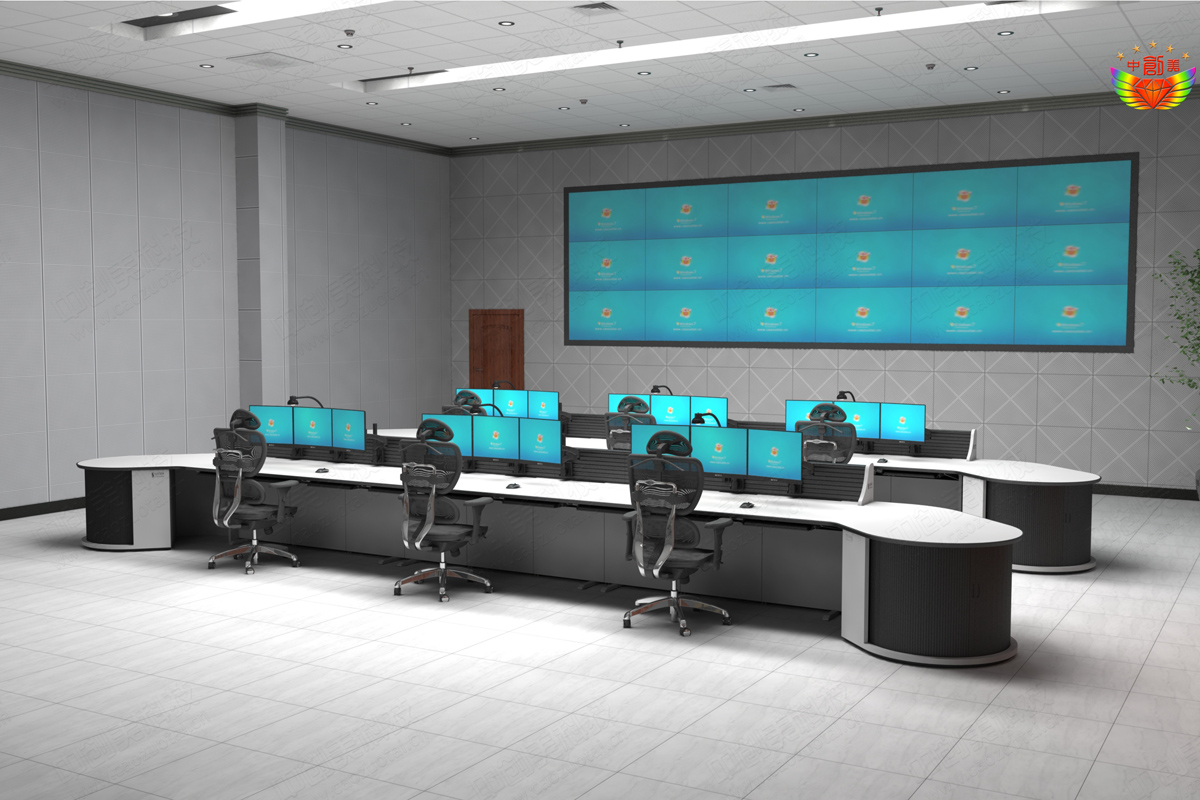 公安合成作戰(zhàn)指揮中心調度臺案例照片