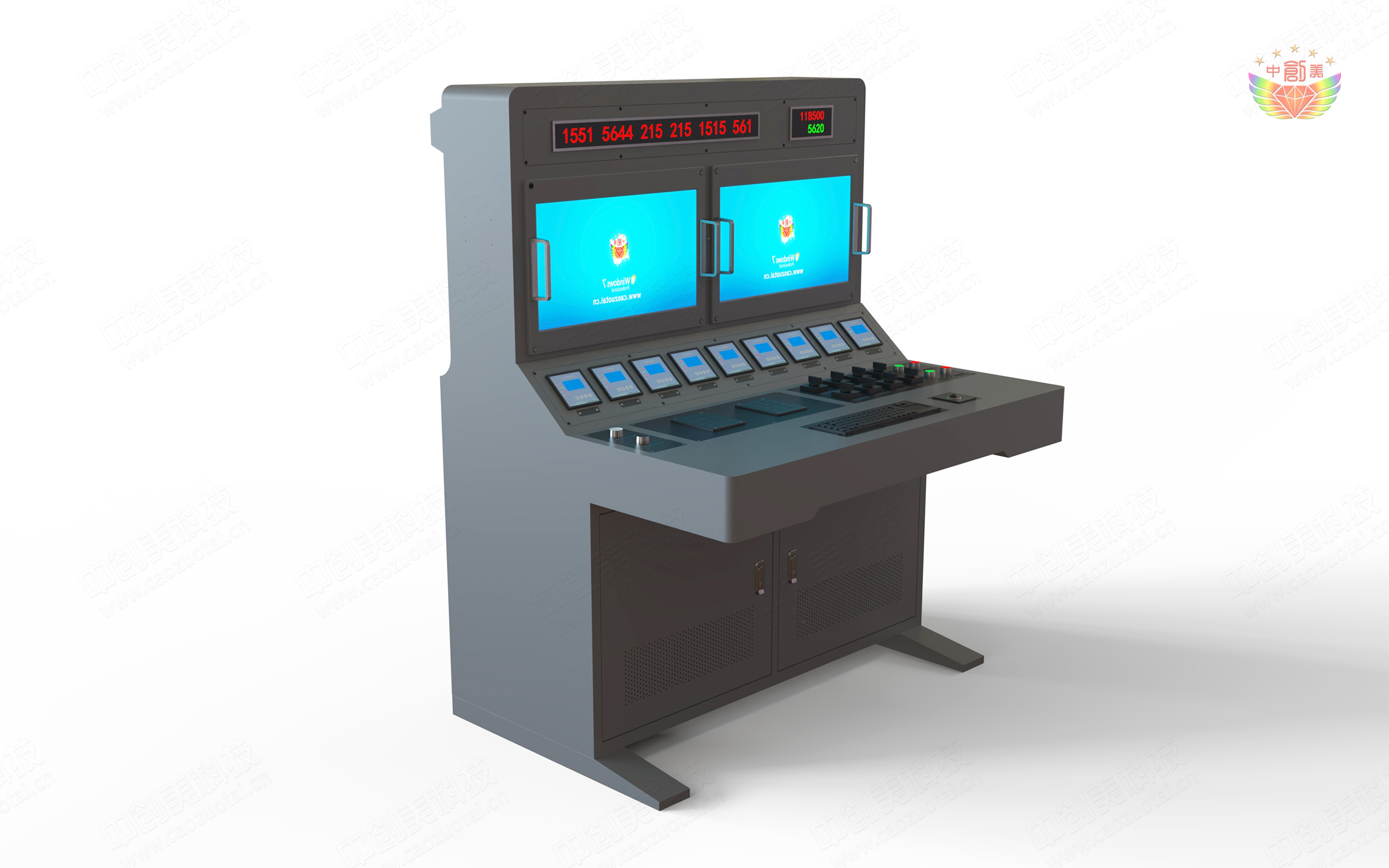 中控室操作臺(tái)圖片